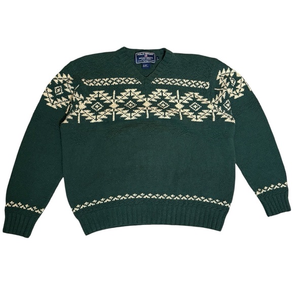 Vintage Polo Sportsman Hand Knit Sweater